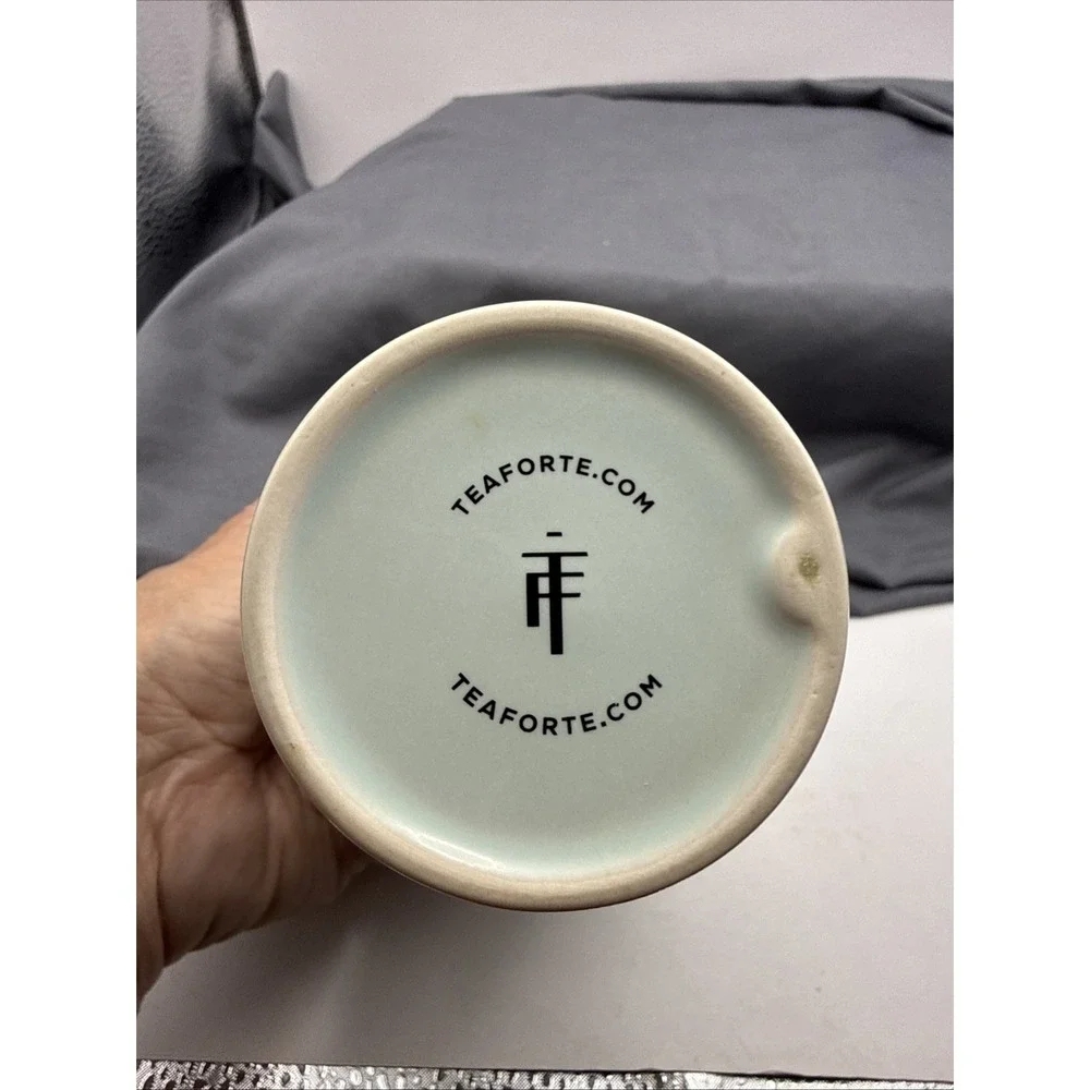 Tea Forte KATI  Cup,   LOTUS Flowers, Pale Light Green 
